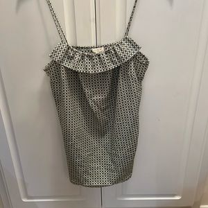 J crew Geometric Patterned Tank Spaghetti Straps Size 2
